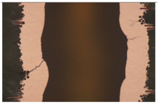 镀通孔孔壁断裂