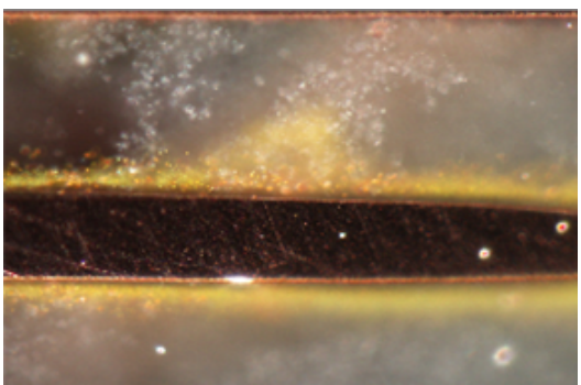 表面线路间的绝缘异常 